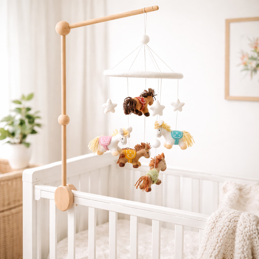 Felt Baby Mobile - Cute Pony - Jasper and Ruby Art