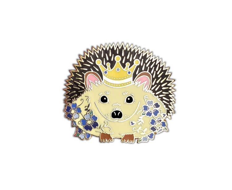 Hedgehog Enamel Pin