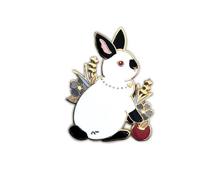 Himalayan Rabbit Enamel Pin