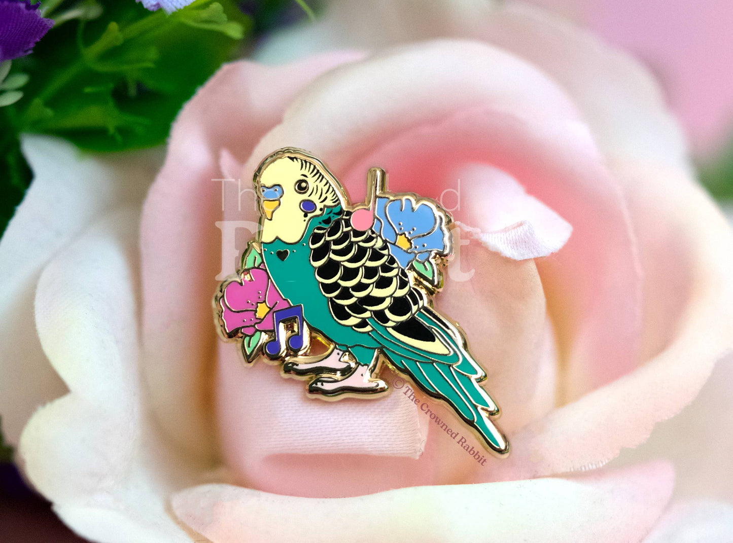 Parakeet Enamel Pin