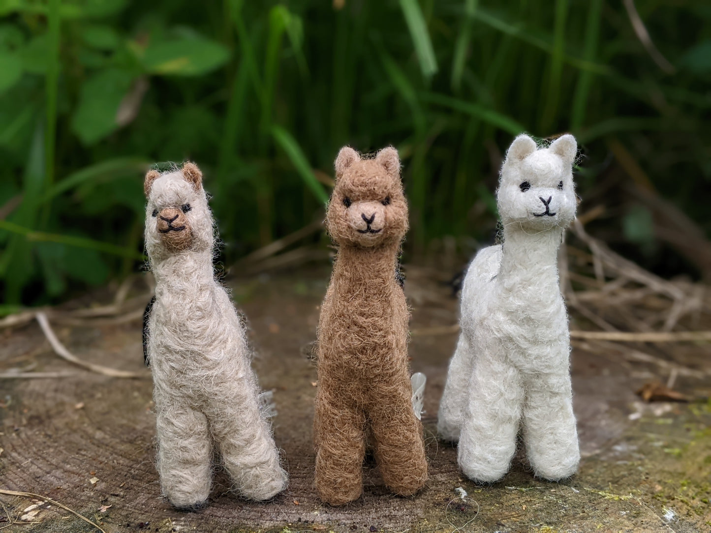 Felted Wool Alpaca Sculpture, Fair Trade Gift for Animal Lovers