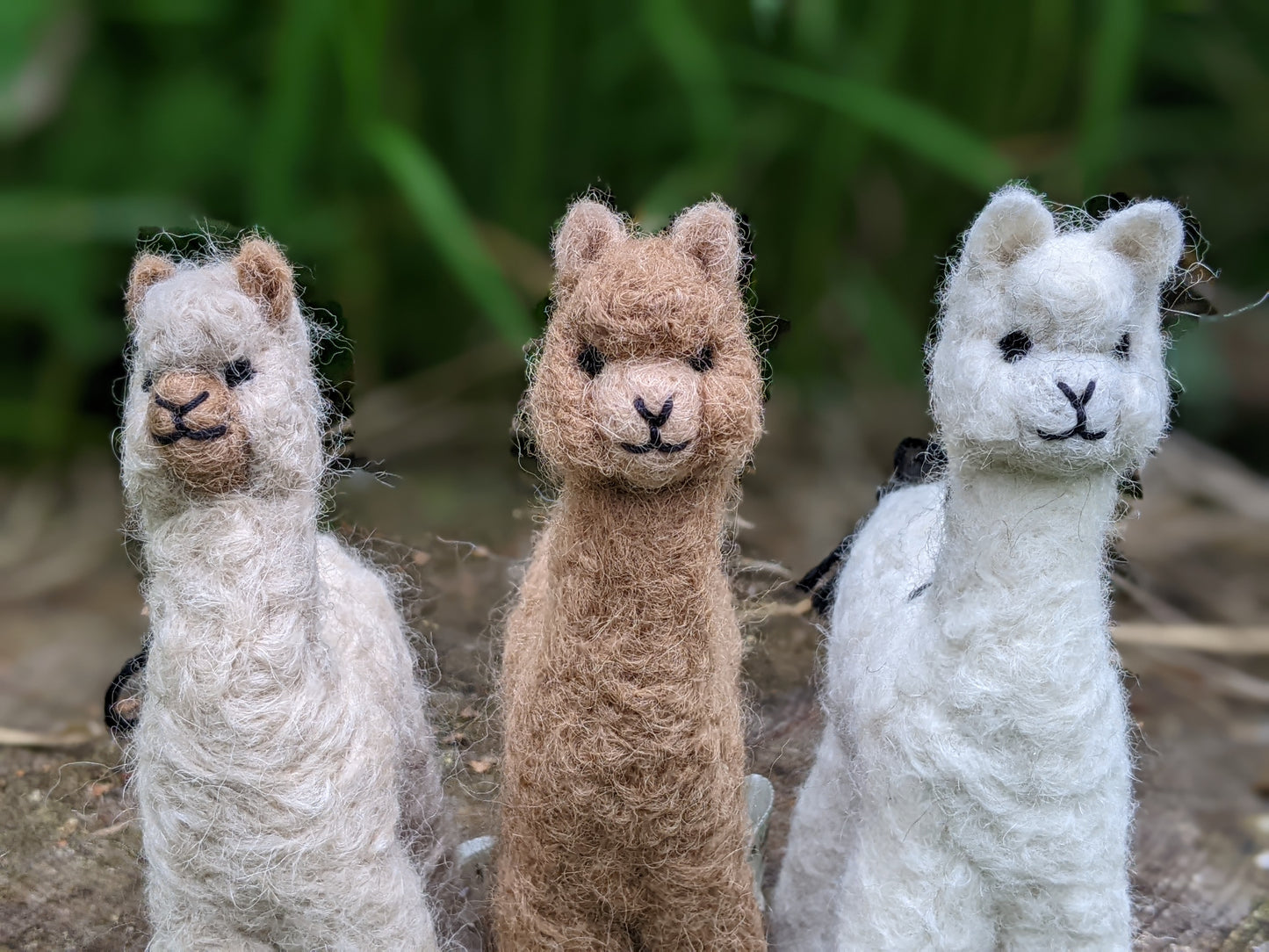 Felted Wool Alpaca Sculpture, Fair Trade Gift for Animal Lovers