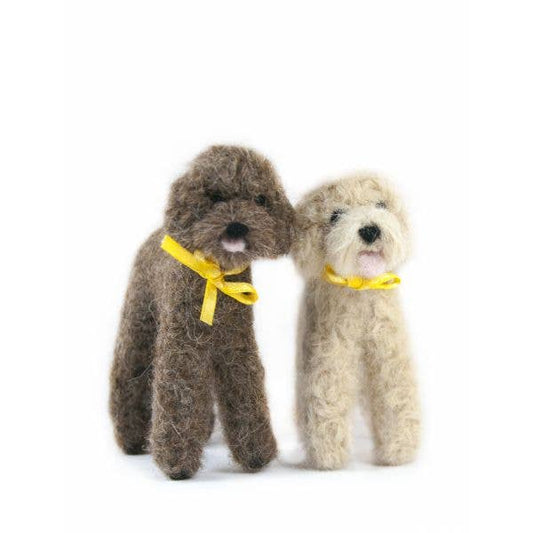 Doodle Dog - Artisan Hand-Felted Alpaca Sculpture