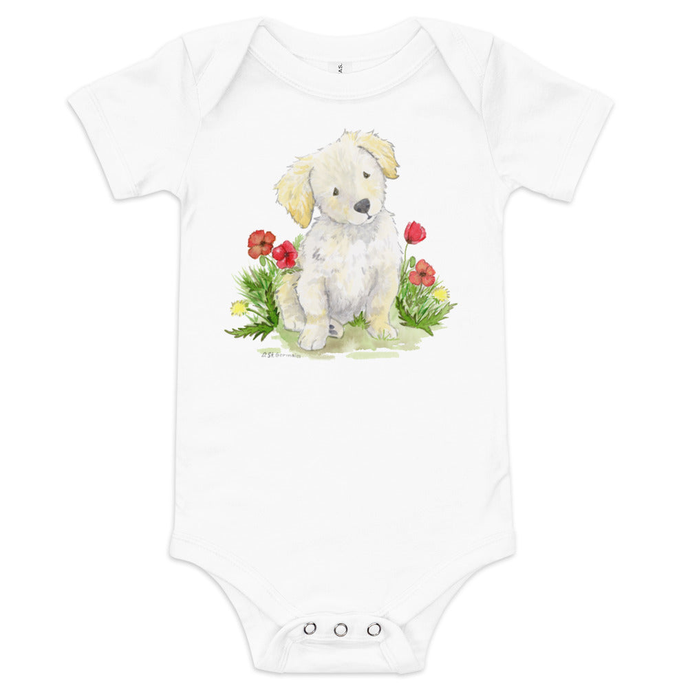 Golden Retriever Bodysuit, Golden Doodle Baby One Piece