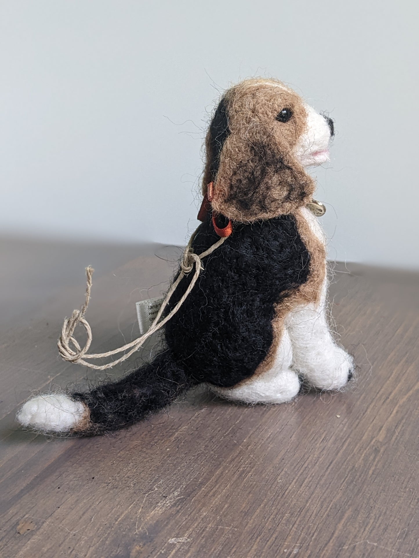 needle felted wool beagle dog