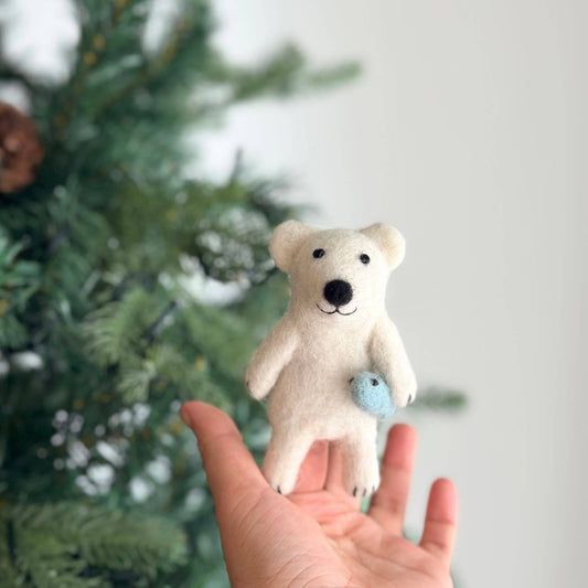 Finger Puppet: Polar Bear With Fish