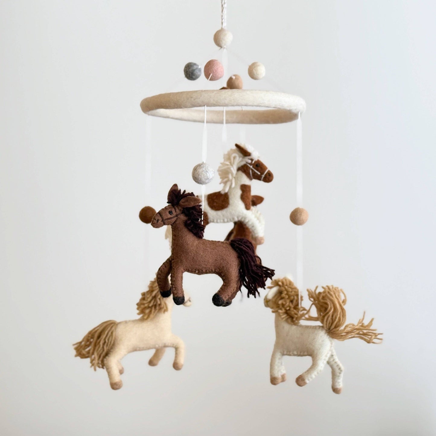 Felt Baby Mobile - Horse - Jasper and Ruby Art
