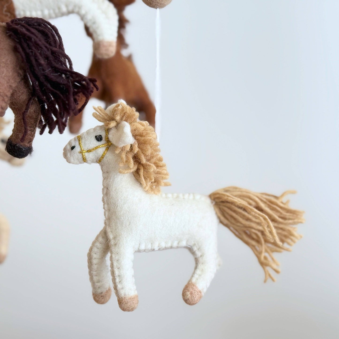 Felt Baby Mobile - Horse - Jasper and Ruby Art