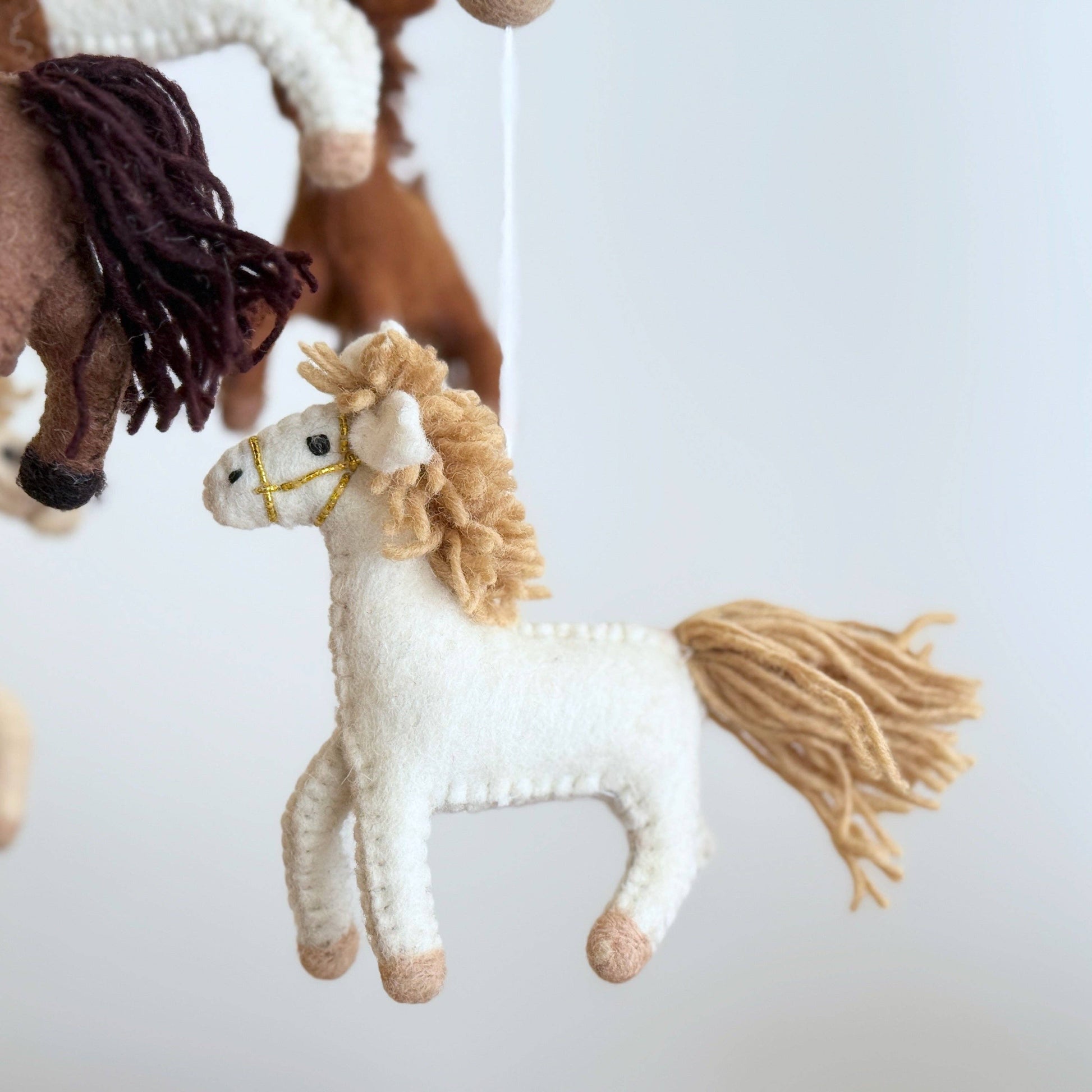 Felt Baby Mobile - Horse - Jasper and Ruby Art