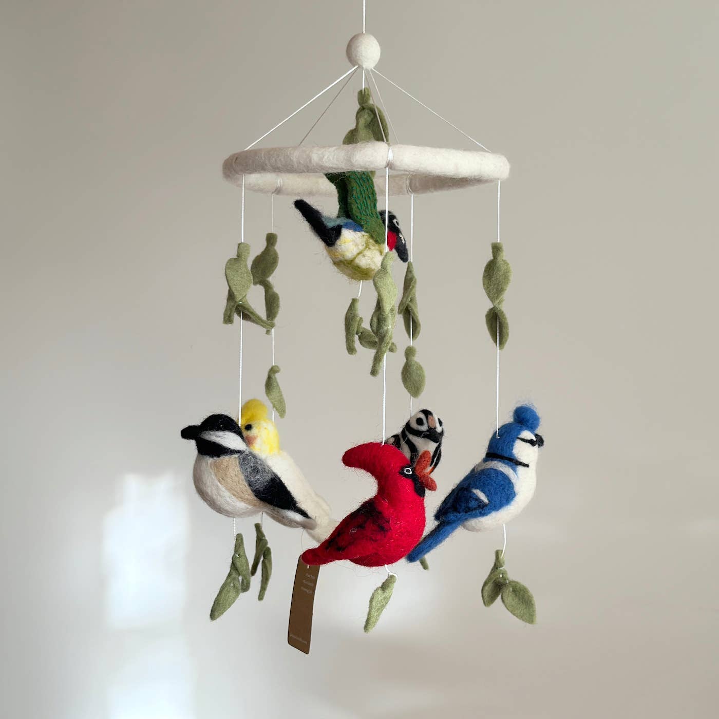 felted wool bird mobile jasper and ruby