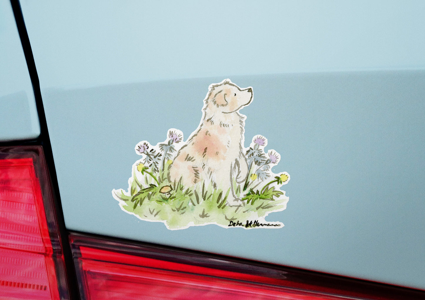 Australian Shepherd Sticker, Red Merle Aussie Decal