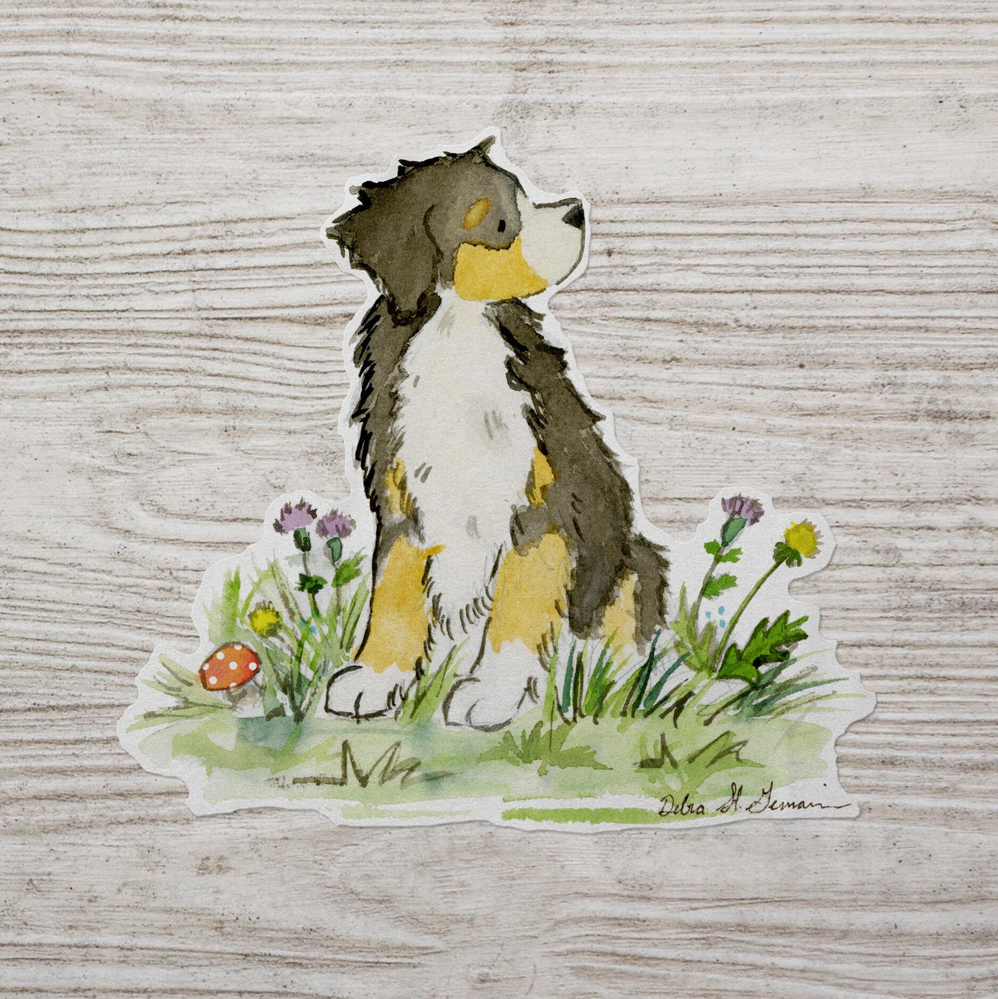 Bernese Mountain Dog Sticker, Bernese Car Decal