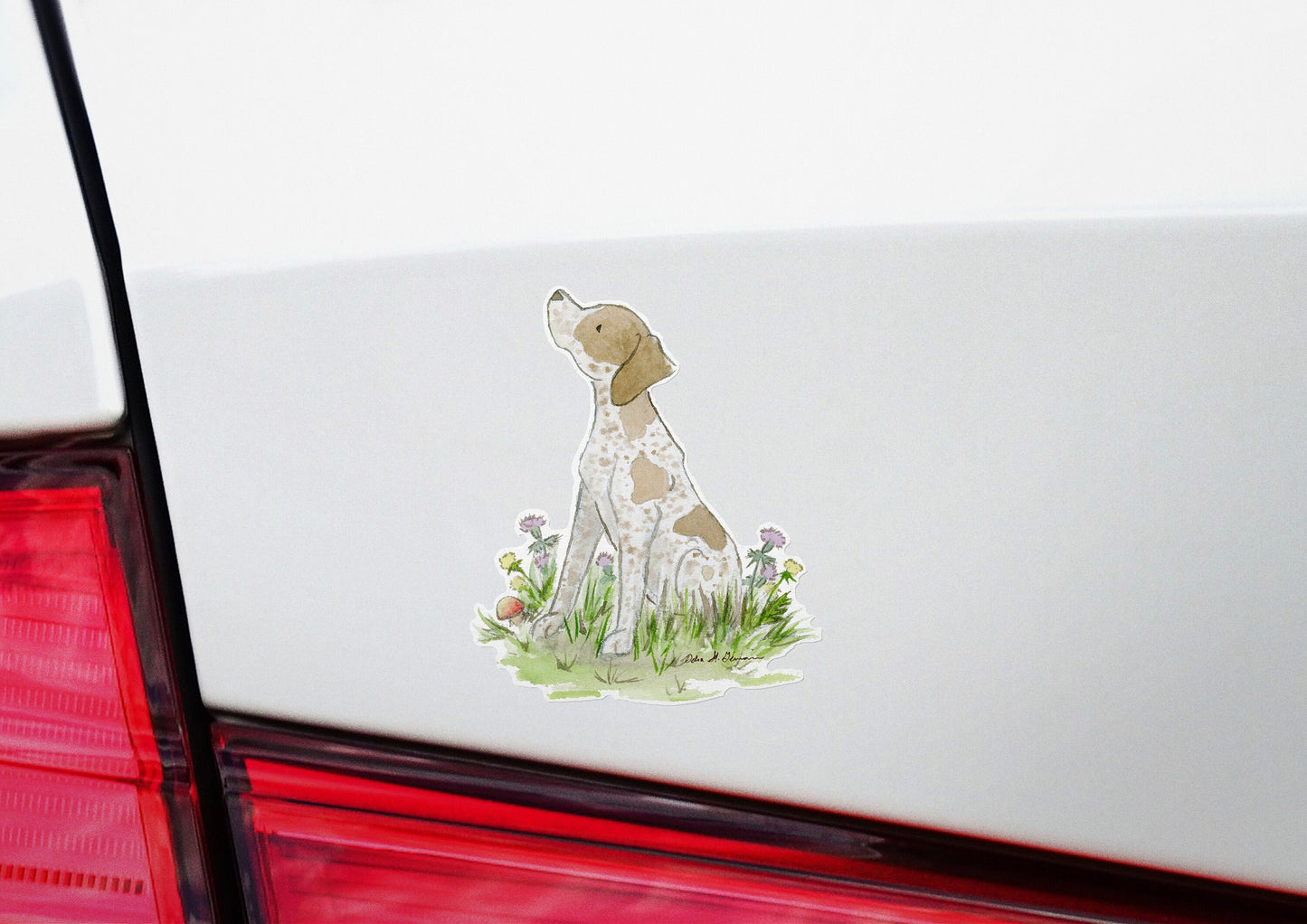 German Shorthaired Pointer Vinyl Sticker, Car Decal