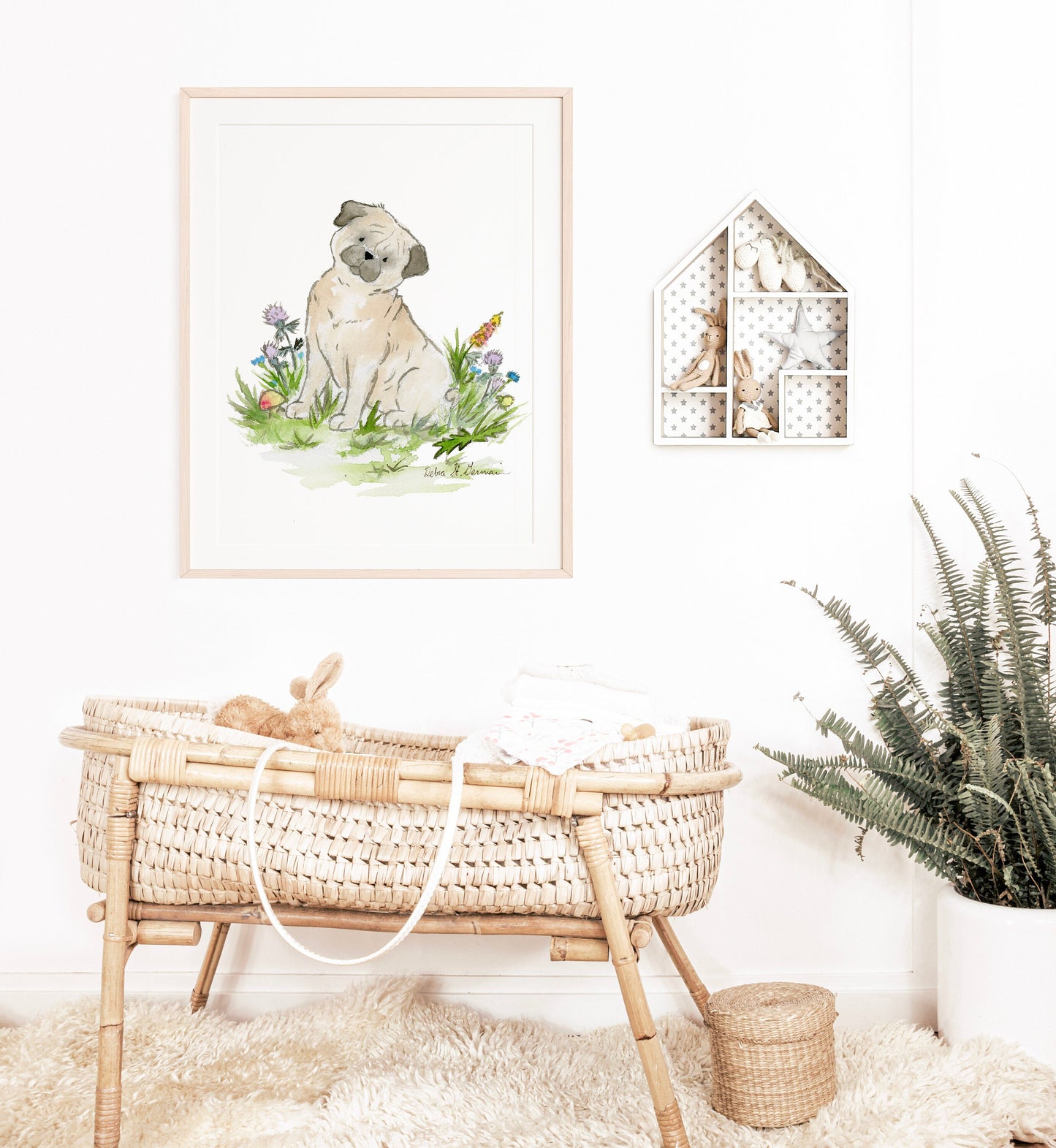 Pug Art Print, Pug Gift, Watercolor Pug, Pug Wall Art, Pug Lover Gift, Puppy Nursery Art, Pug Mom Gift, Pug Artwork, Cute Pug, Cute Dog Art