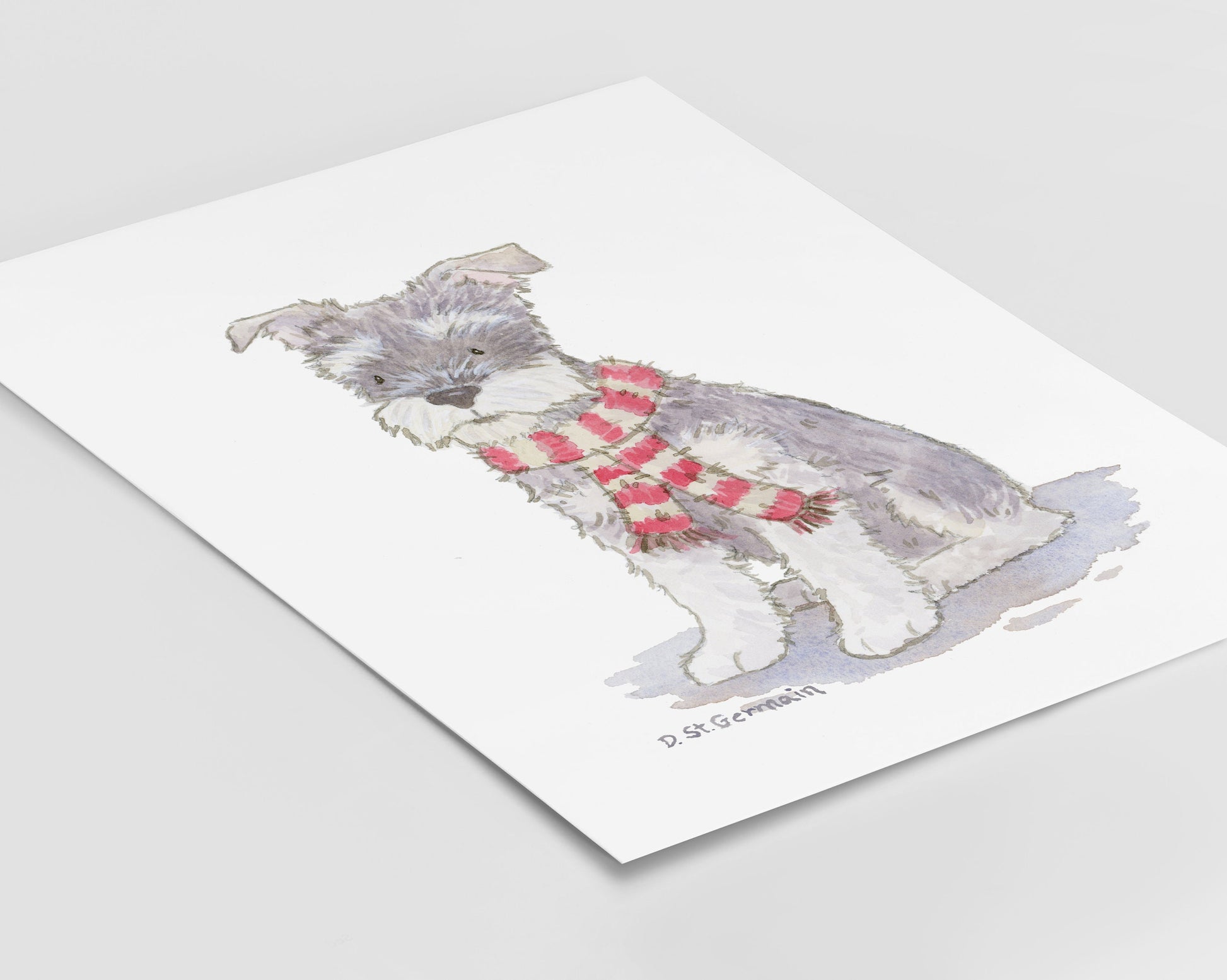 Schnauzer Holiday Art Print