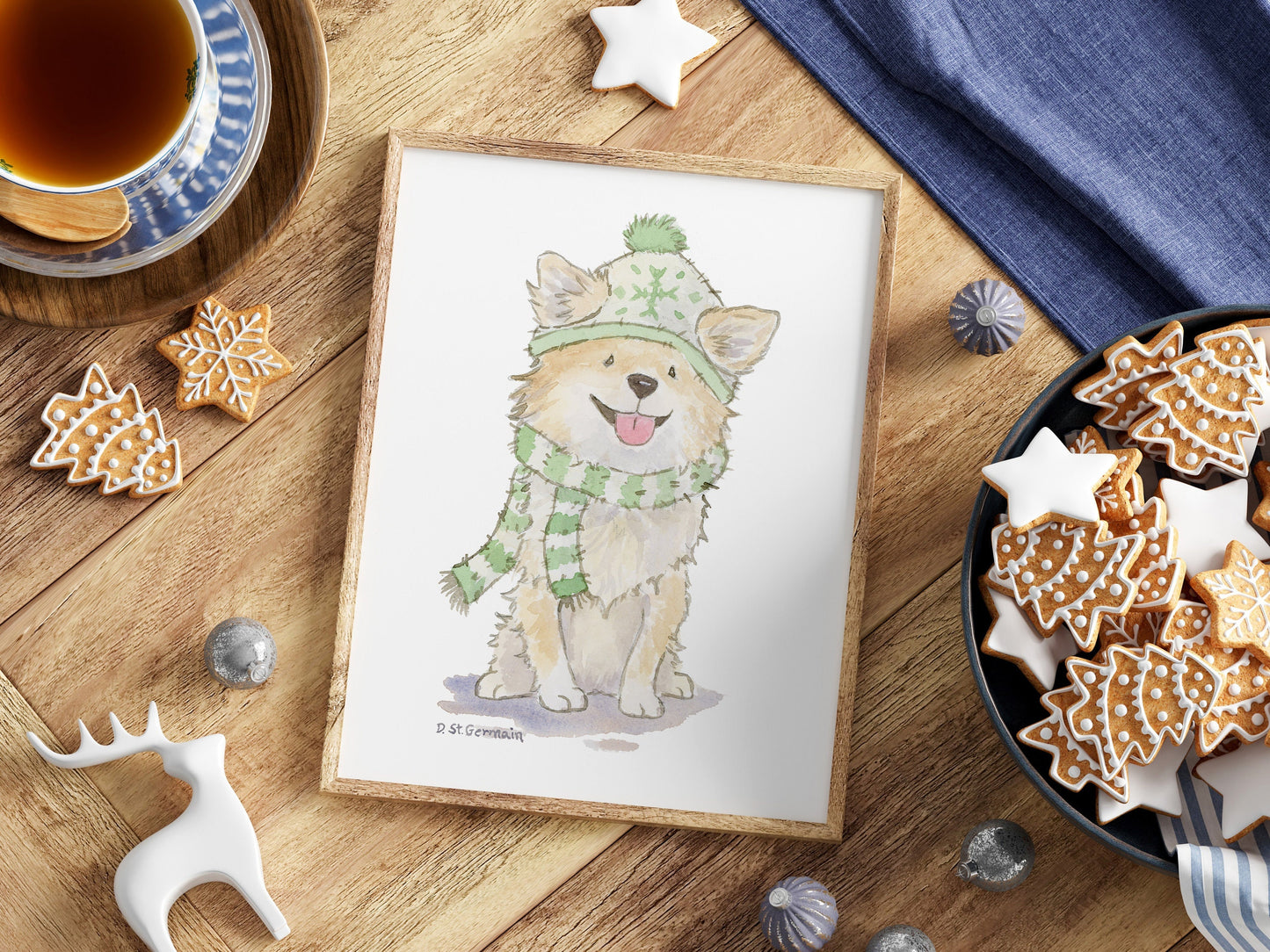 Chihuahua Holiday Art Print