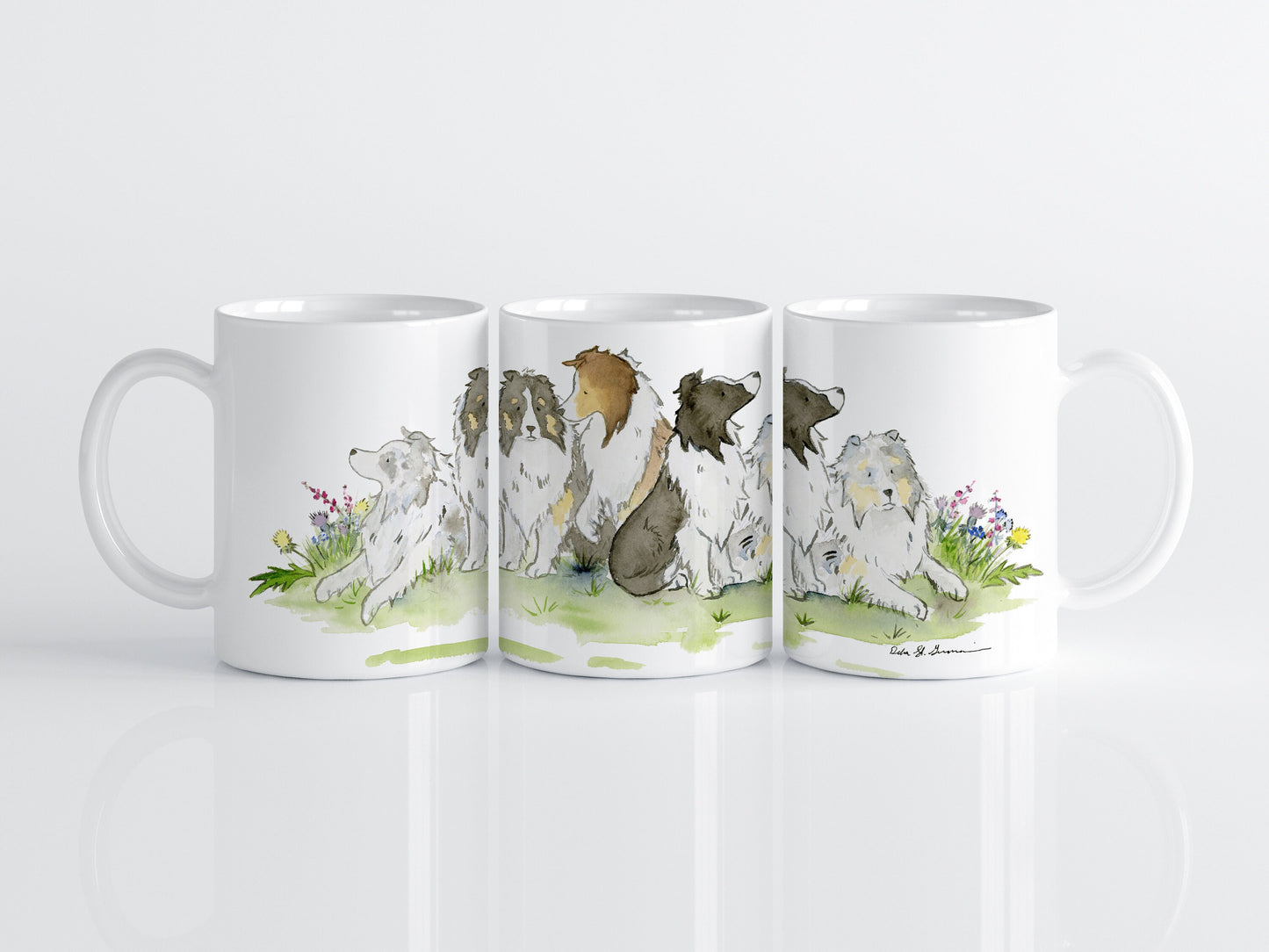 Shetland Sheepdog Mug, Gift for Sheltie Lovers
