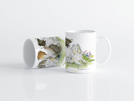 Shetland Sheepdog Mug, Gift for Sheltie Lovers