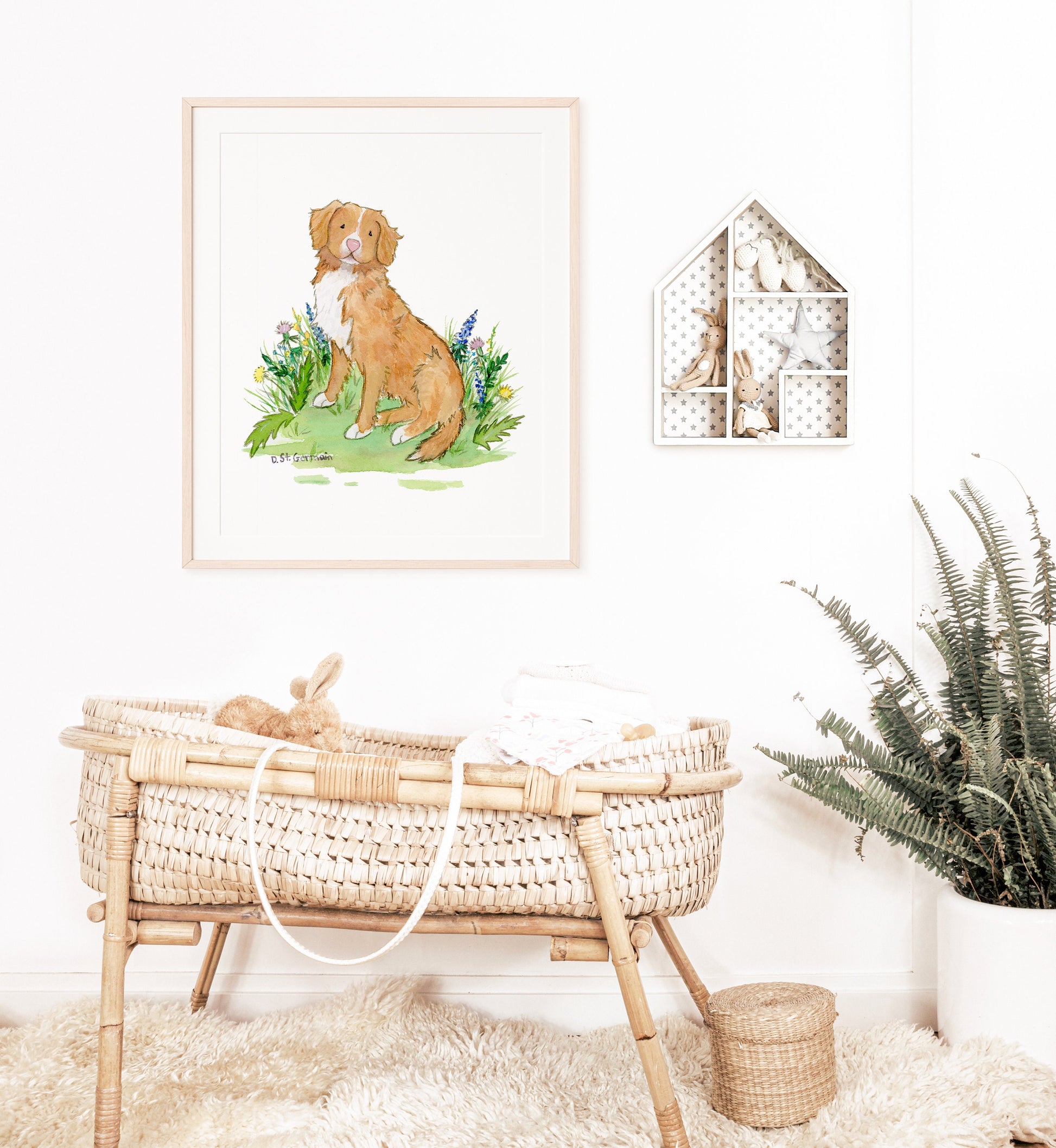 Nova Scotia Duck Tolling Retriever Art Print, Toller Gift for Dog Lovers