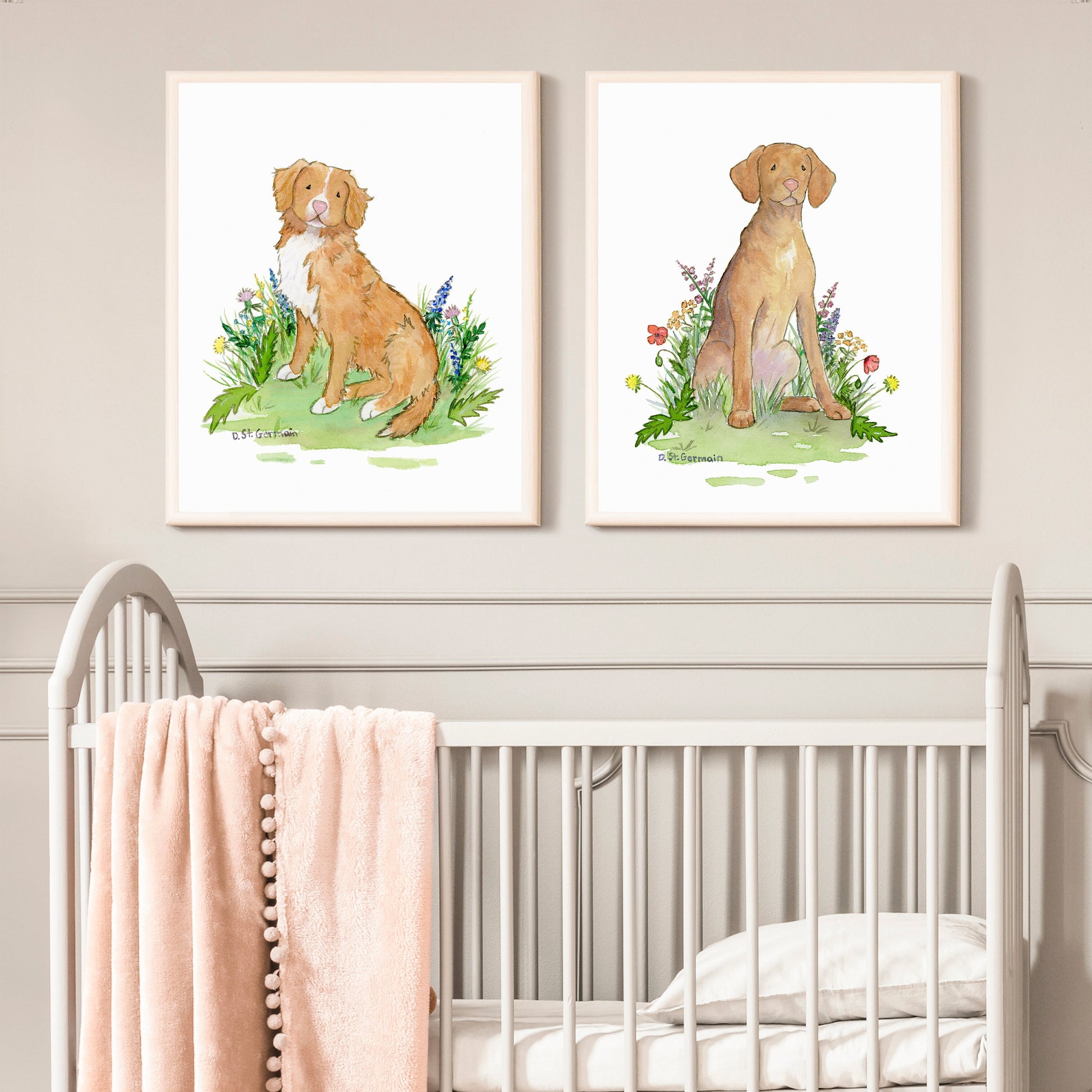 Vizsla Watercolor Art Print, Vizsla Gift for Dog Lovers