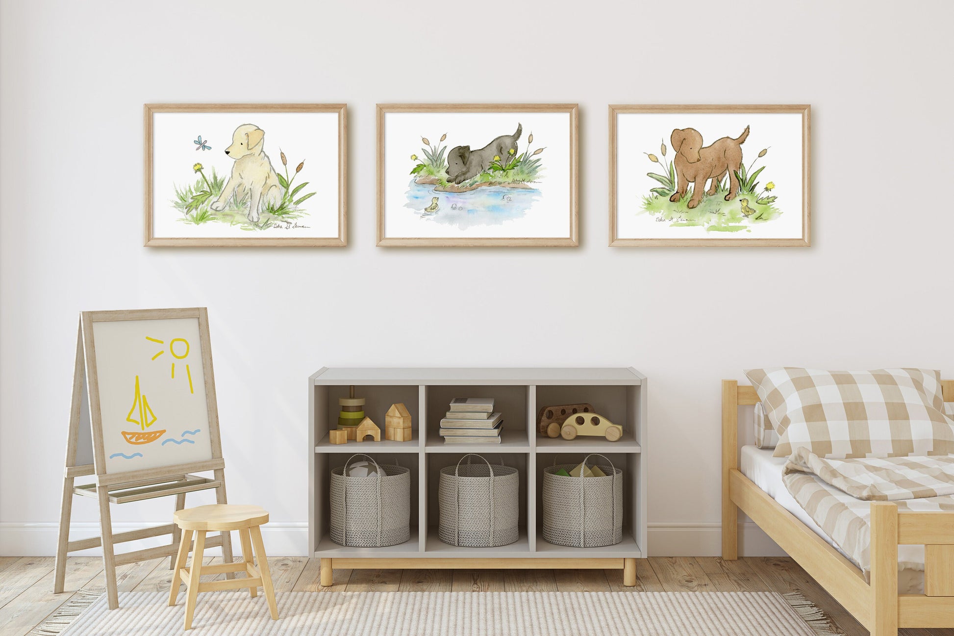 Chocolate Lab Print, Gift for Lab Lovers, Watercolor Dog Art
