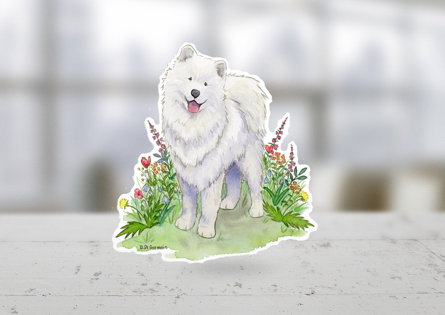 Samoyed Waterproof Vinyl Sticker