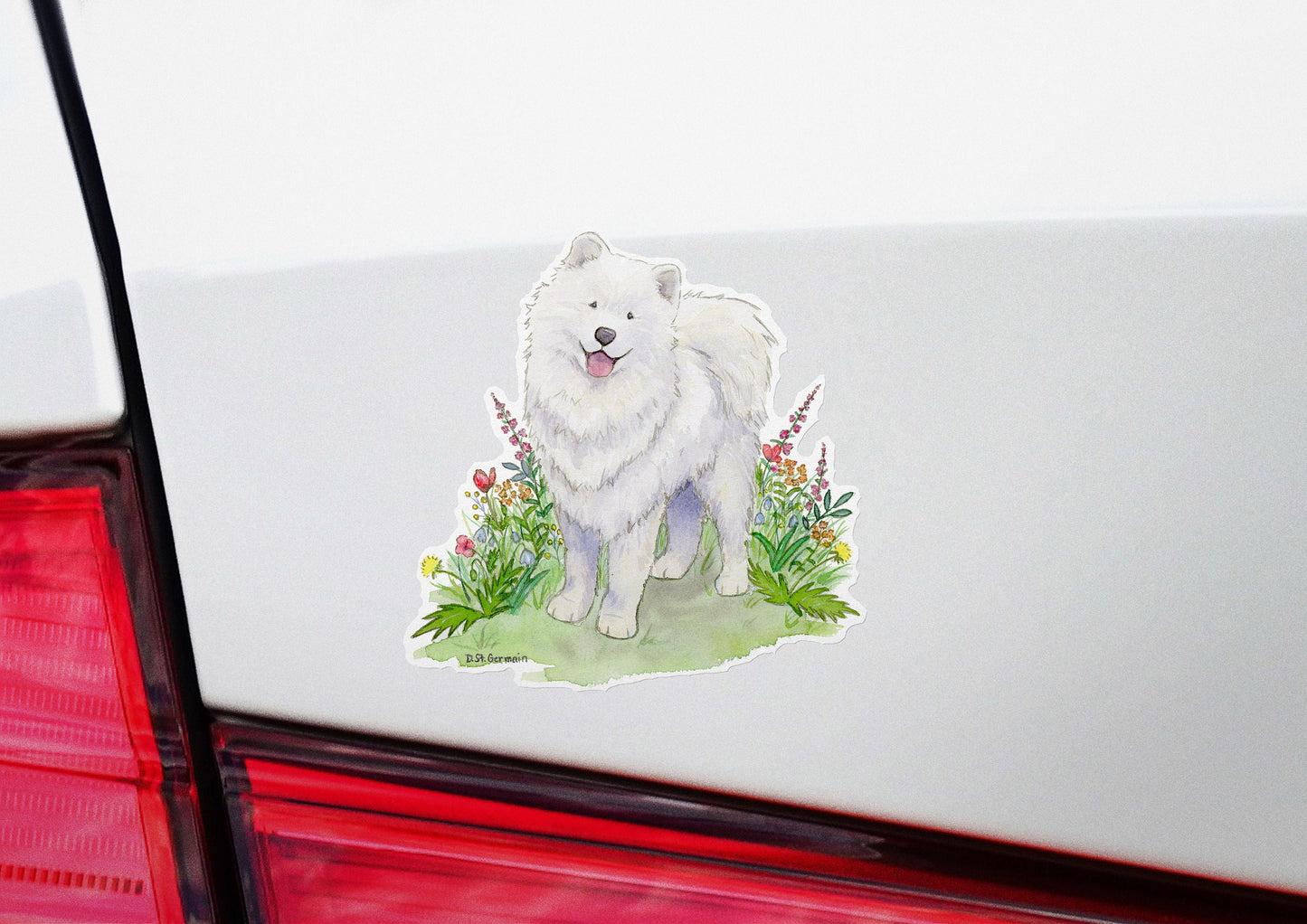 Samoyed Waterproof Vinyl Sticker