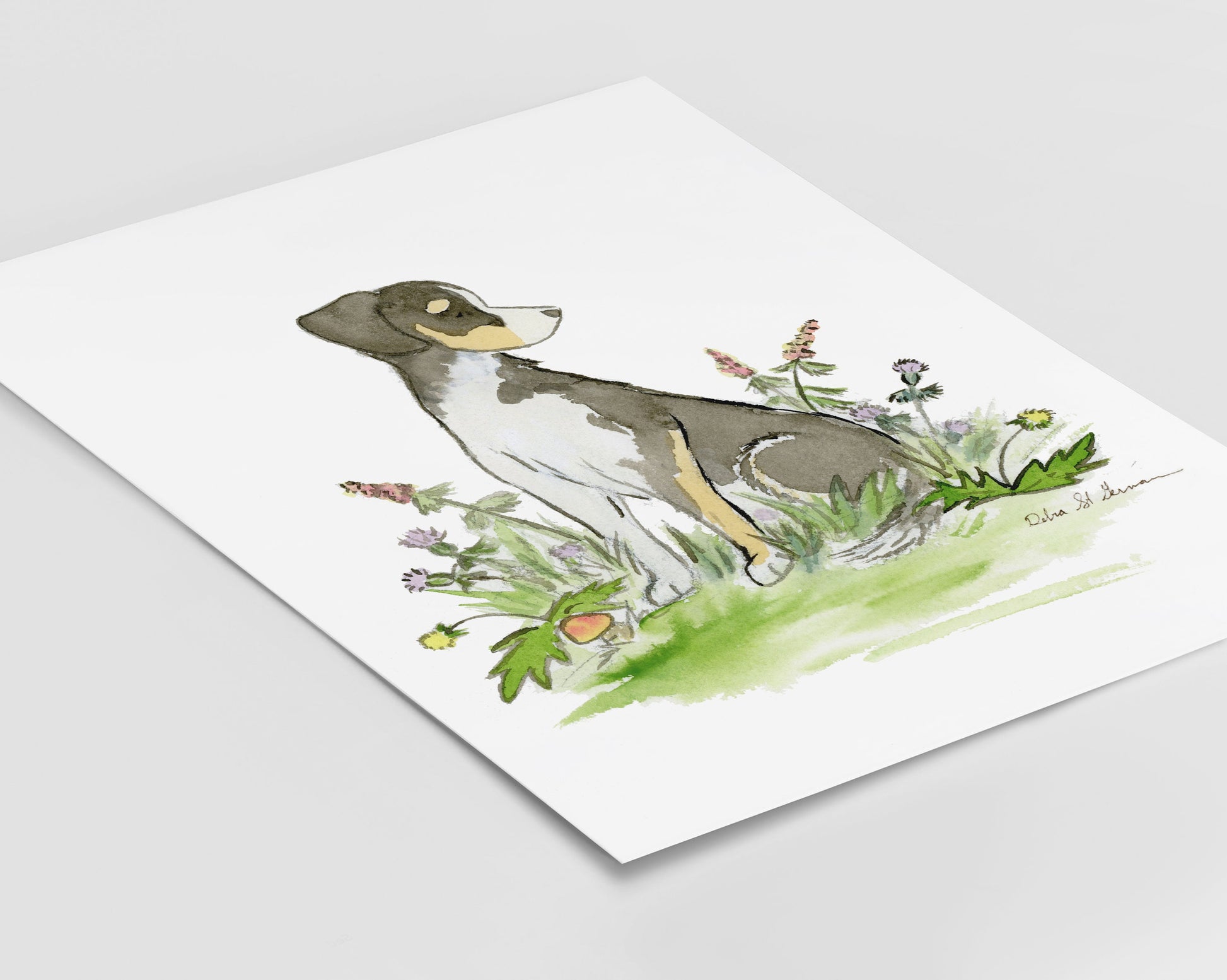 Mixed Breed Dog Art, Basenji Print, Gift for Dog Lovers