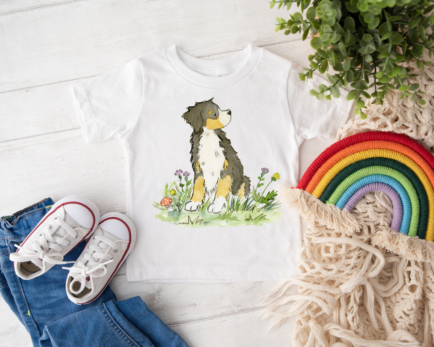 Kids Bernese Tee, Gift for Berner Lover, Cute Bernese Shirt, Bernese Gift, Dog Lover Gift, Children's Bernese Shirt, Dog Lover Tee