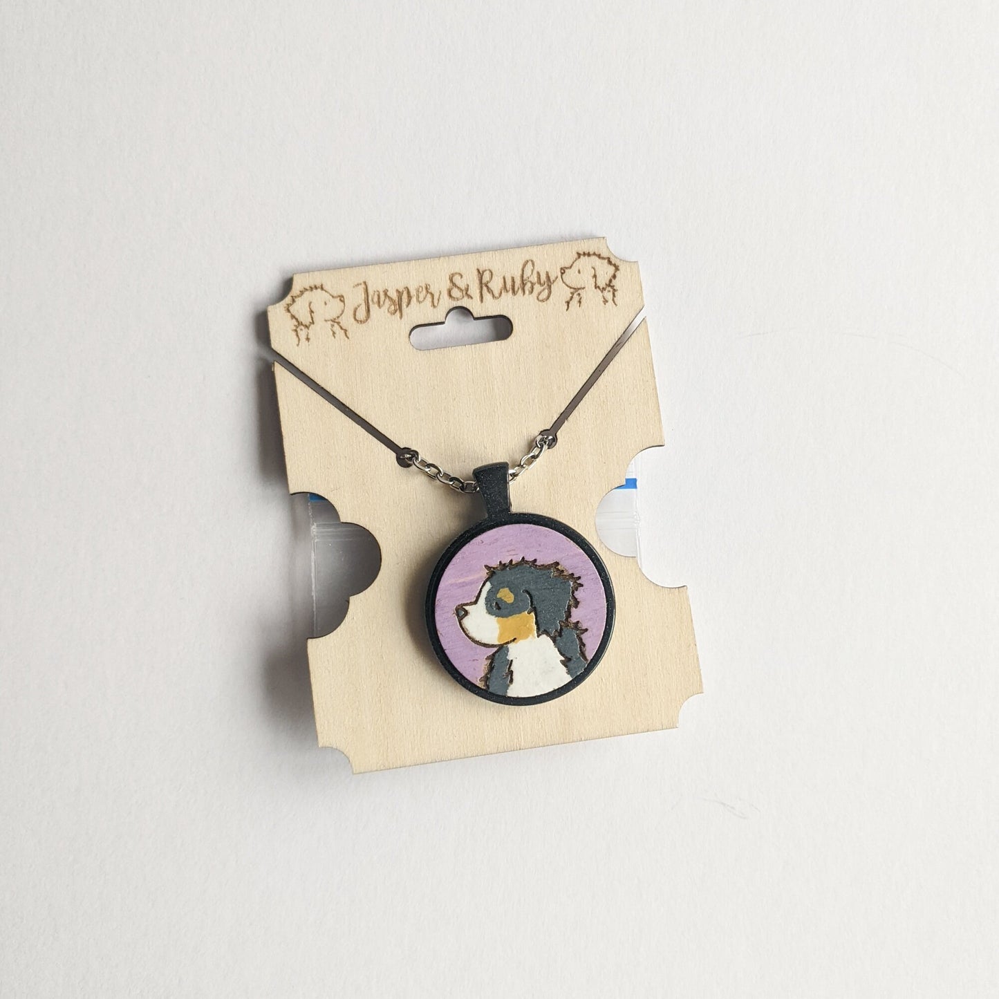 bernese necklace with packaging