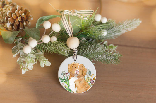 nova scotia duck tolling retriever ornament