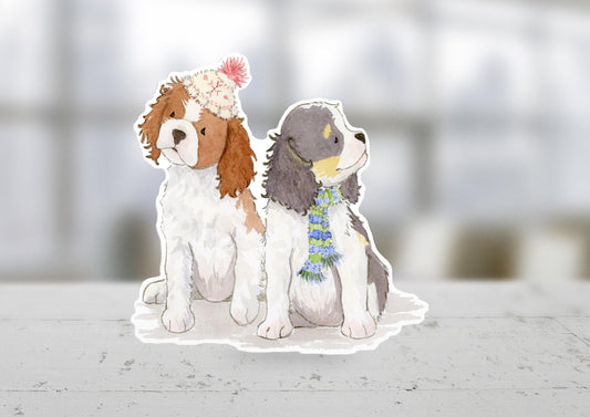 Cute Cavalier King Charles Spaniel Sticker