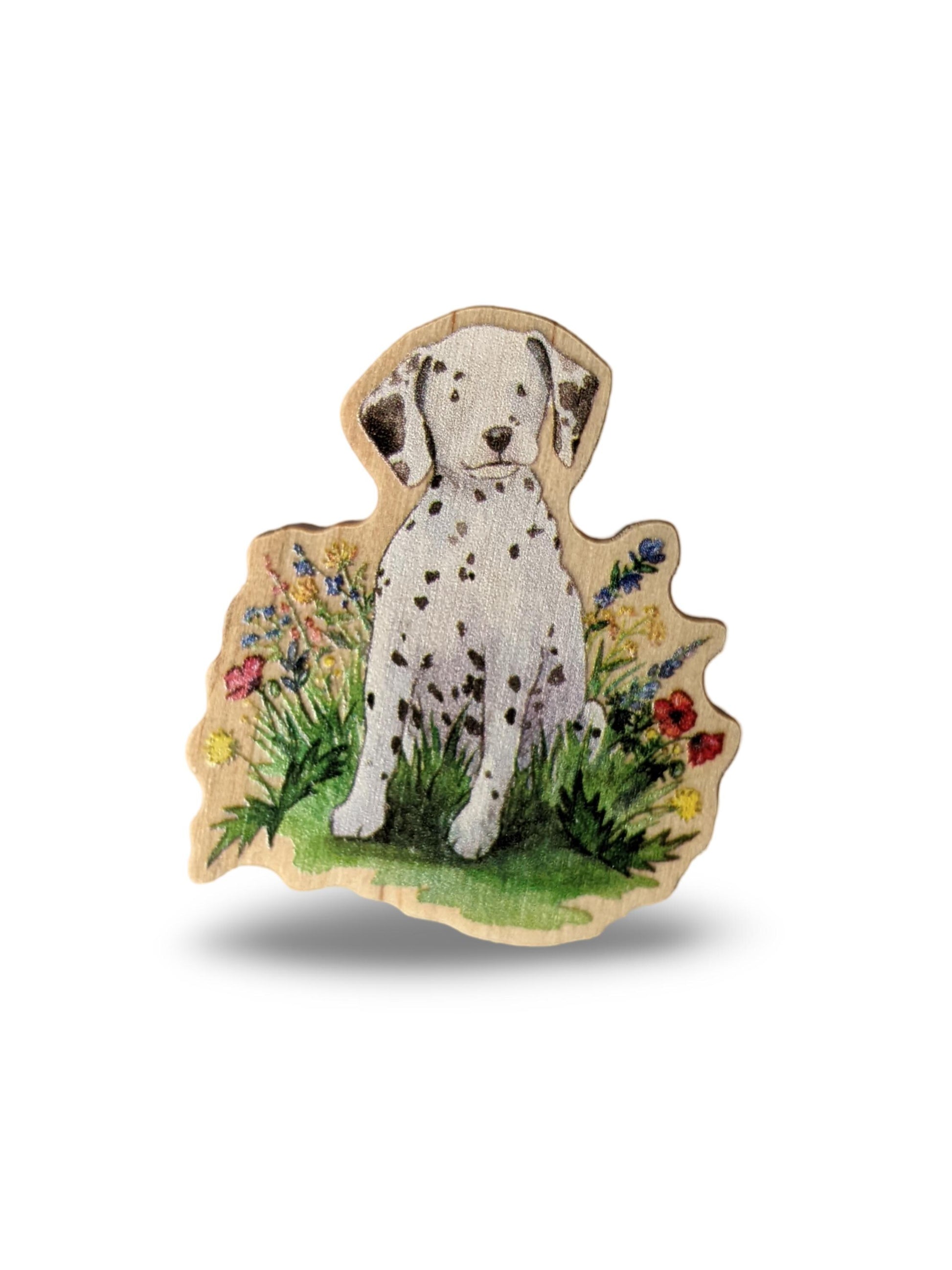 Wooden Dalmatian Pin, Dalmatian Lover Gift, Dalmatian Mom, Dog Mom Gift, Dog Lover Gift, Stocking Stuffer