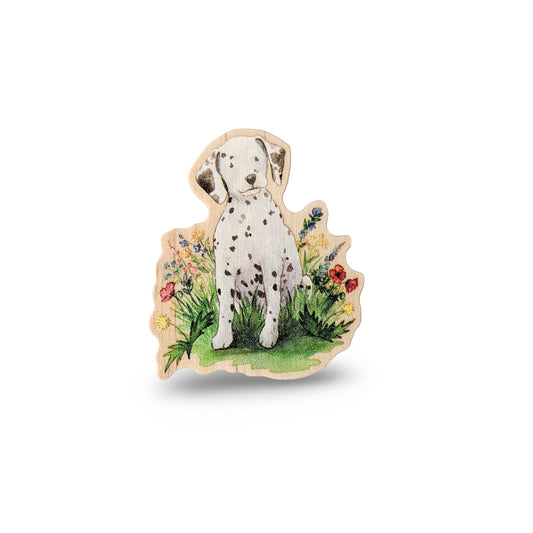 Wooden Dalmatian Pin, Dalmatian Lover Gift, Dalmatian Mom, Dog Mom Gift, Dog Lover Gift, Stocking Stuffer