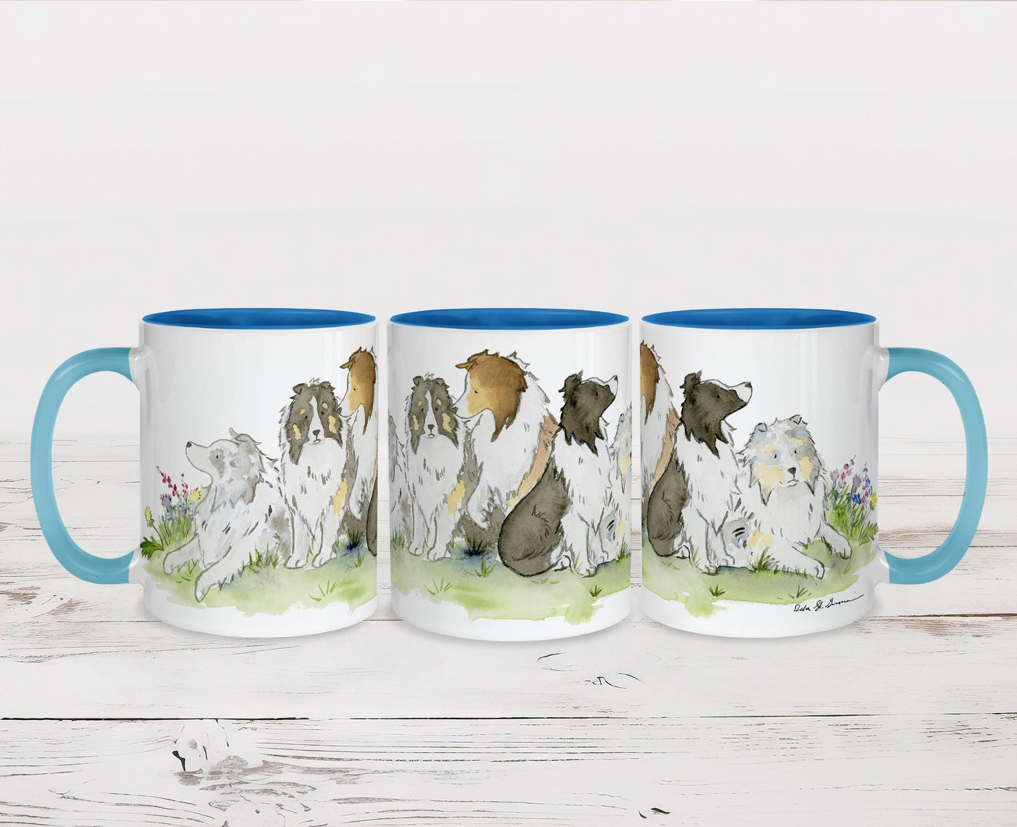 Shetland Sheepdog Mug, Gift for Sheltie Lovers