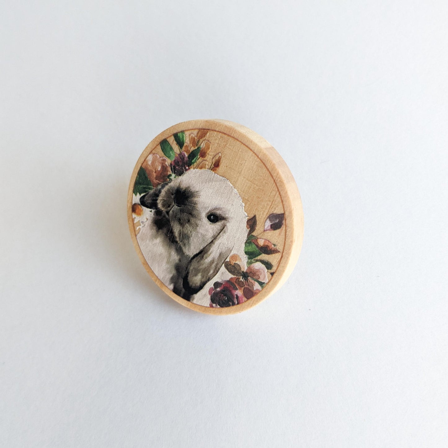 Wooden Holland Lop Pin, Sable Point Holland Lop, Rabbit Lover Gift, Bunny Mom, Holland Lop Gift, Bunny Gift, Stocking Stuffer