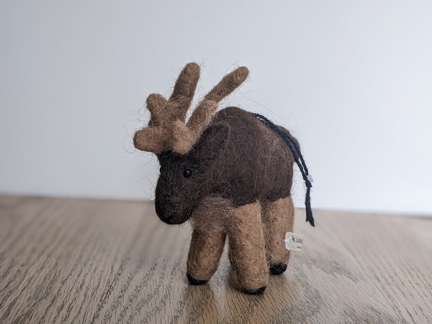 needle felted wool moose ornament jasper and ruby