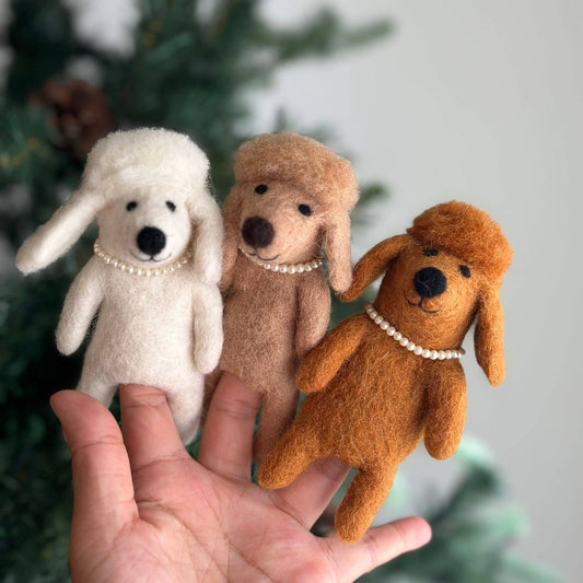 poodle finger puppets jasper and ruby