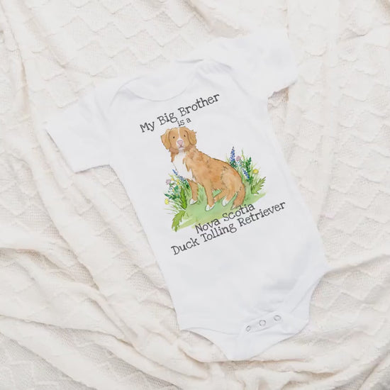 Toller Bodysuit, Toller Baby Clothes, Nova Scotia Duck Tolling Retriever, Toller Lover, Baby Gift, Toller Big Sister, Toller Big Brother