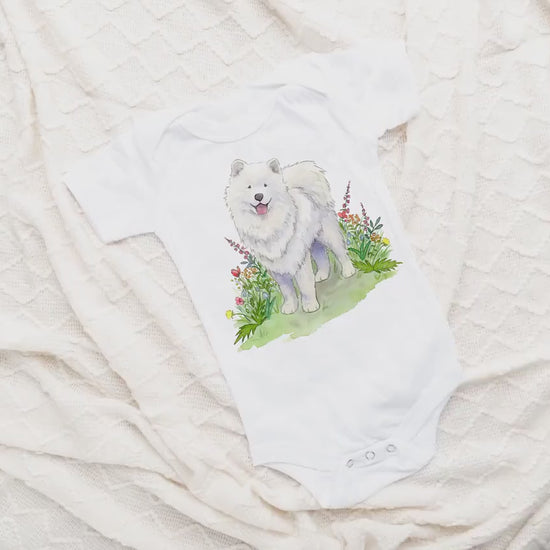 Samoyed Bodysuit, Samoyed Baby Clothes, Samoyed Baby Gift, Samoyed Lover, Baby Shower Gift, Samoyed Big Sister, Samoyed Big Brother