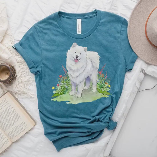 Kids Samoyed Tee, Gift for Samoyed Lover, Cute Samoyed Shirt, Samoyed Gift, Dog Lover Gift, Children's Samoyed Shirt, Dog Lover Tee