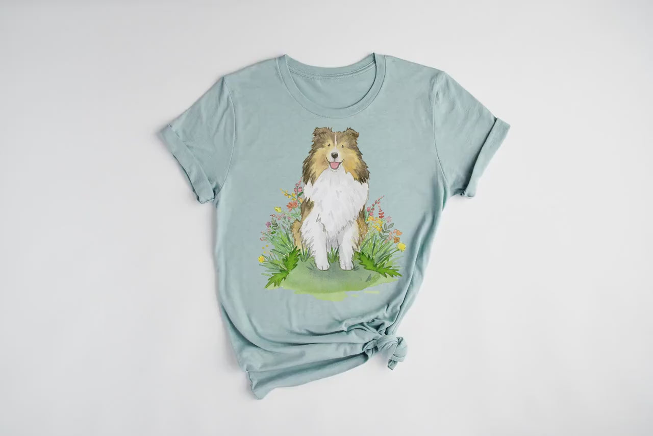 Sable Shetland Sheepdog Tee, Cute Gift for Sheltie Lovers – Jasper
