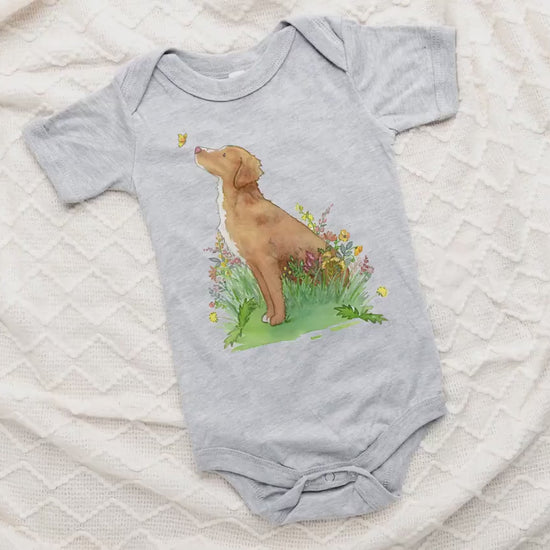 Toller Bodysuit, Toller Baby Clothes, Nova Scotia Duck Tolling Retriever, Toller Lover, Baby Gift, Toller Big Sister, Toller Big Brother