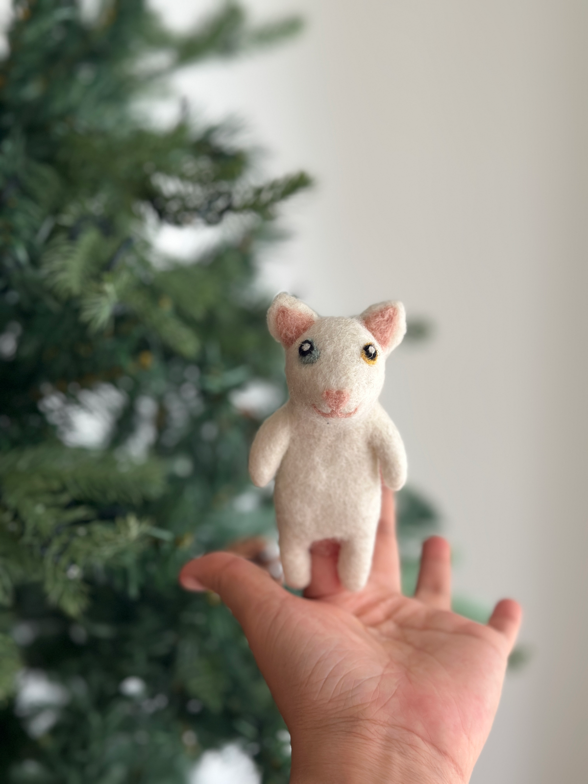 van cat wool finger puppet jasper and ruby