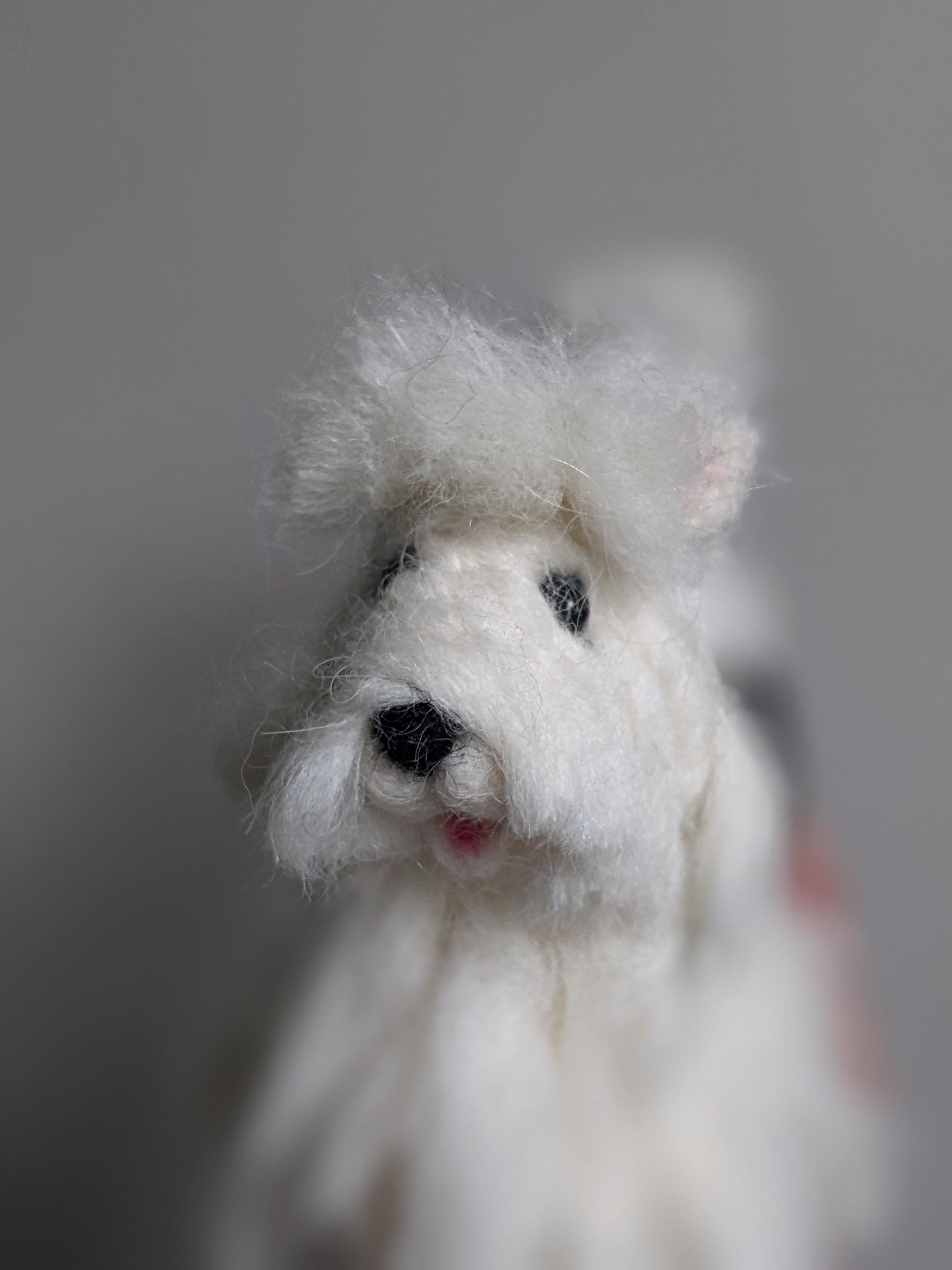 west highland white terrier needle felted wool sculpture