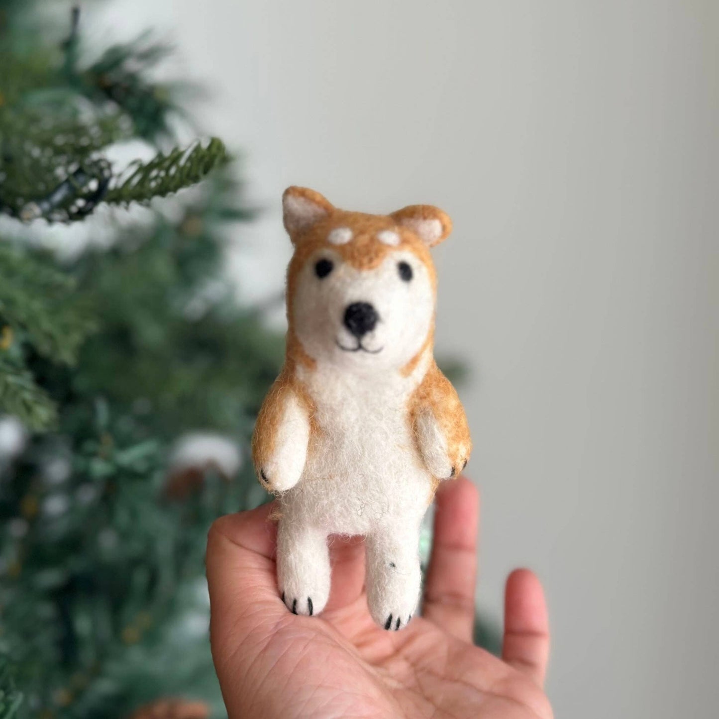 Felt Finger Puppet: Shiba-Inu Dog