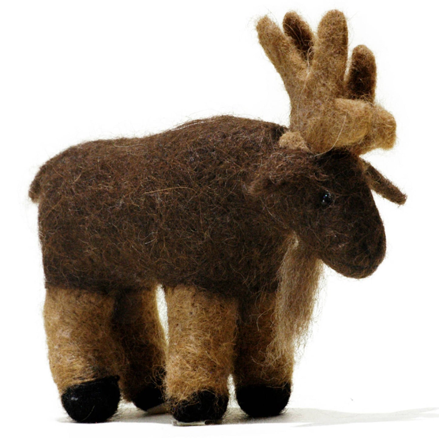 needle felted wool moose ornament jasper and ruby