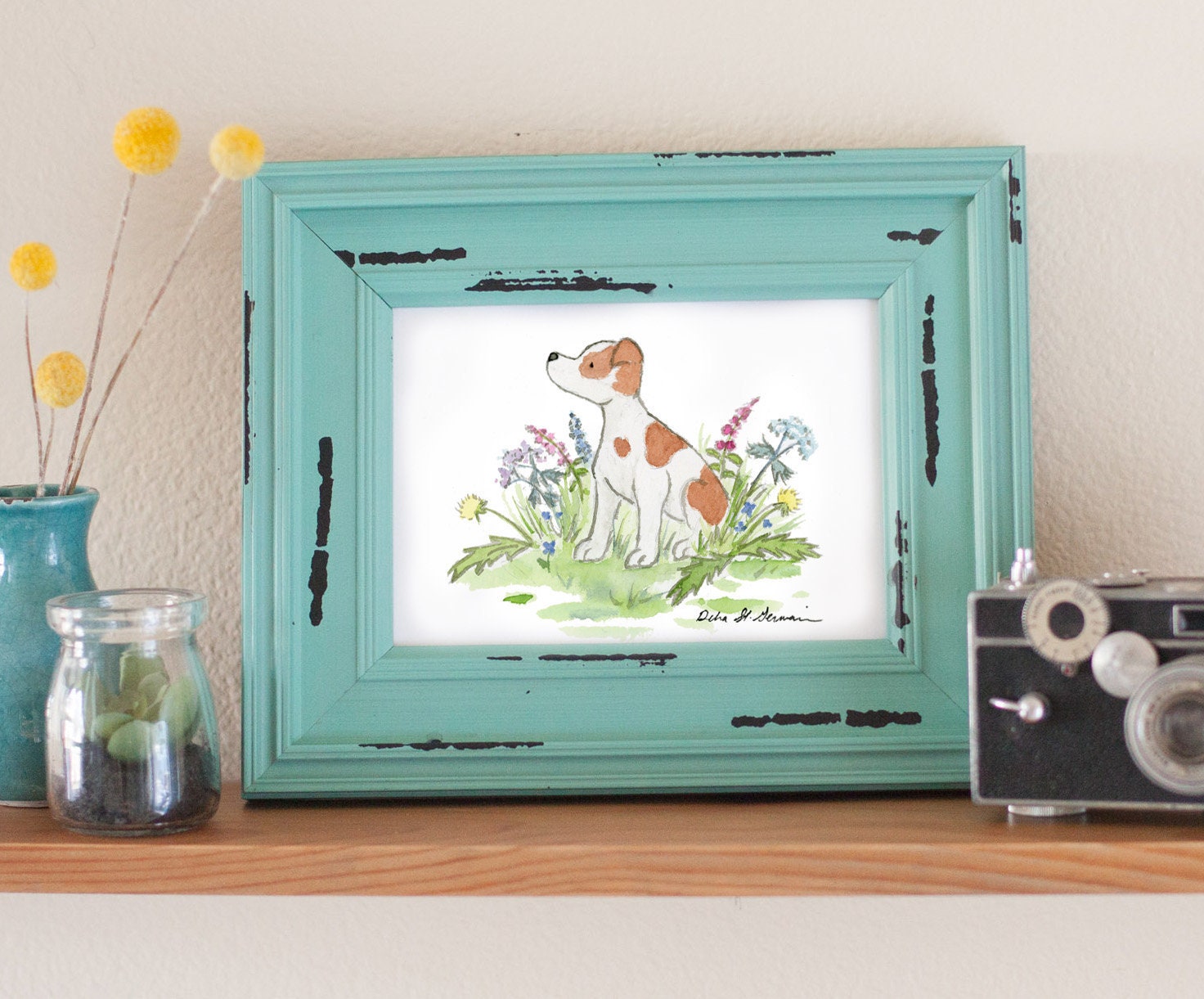 Jack Russell Watercolor Art Print, Gifts for Dog Lovers