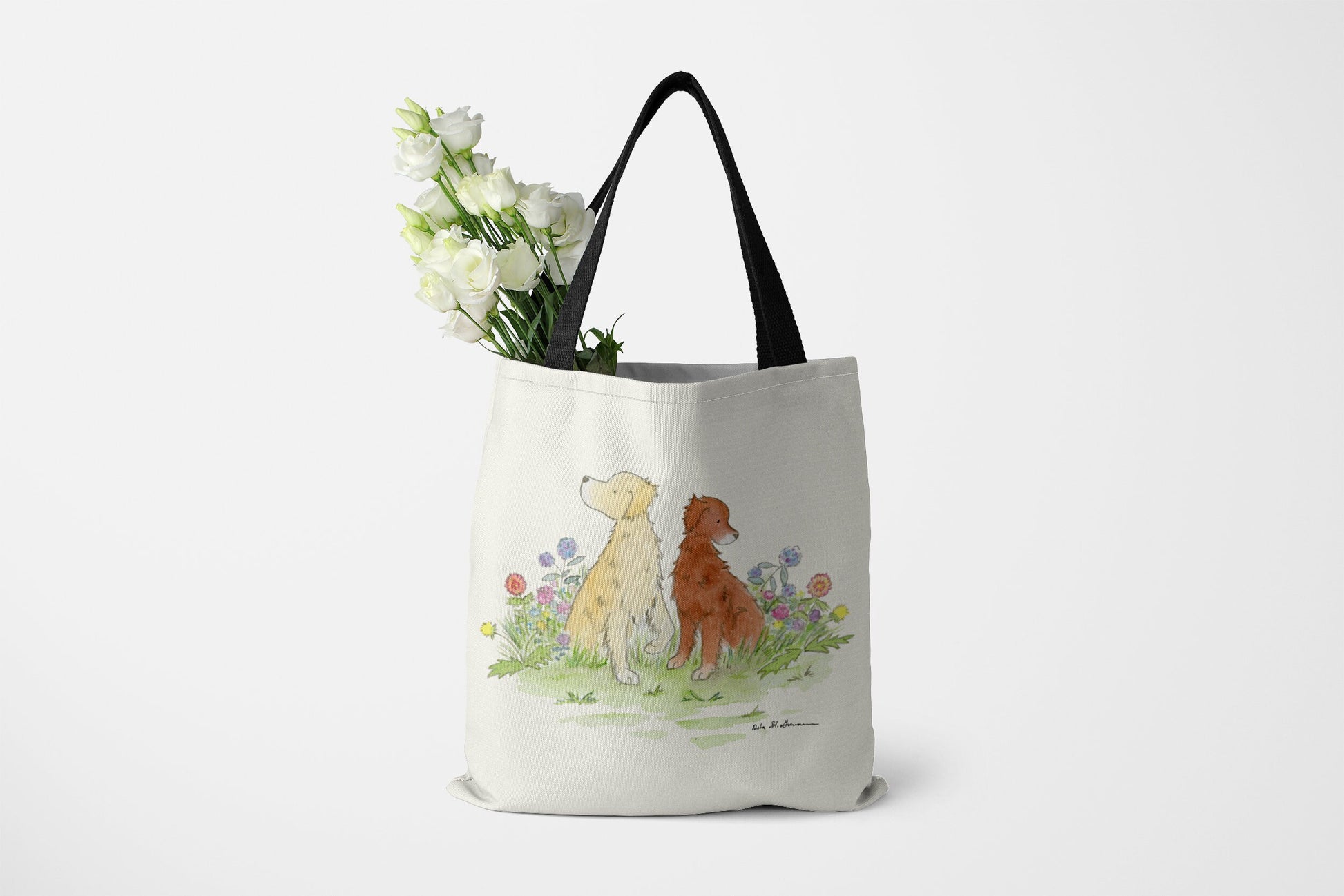 Golden Retriever Tote Bag, Dog Tote, Lined Tote, Dog Purse, Golden Retriever Gift, Golden Lover, Golden Present, Golden Handbag, Dog Handbag