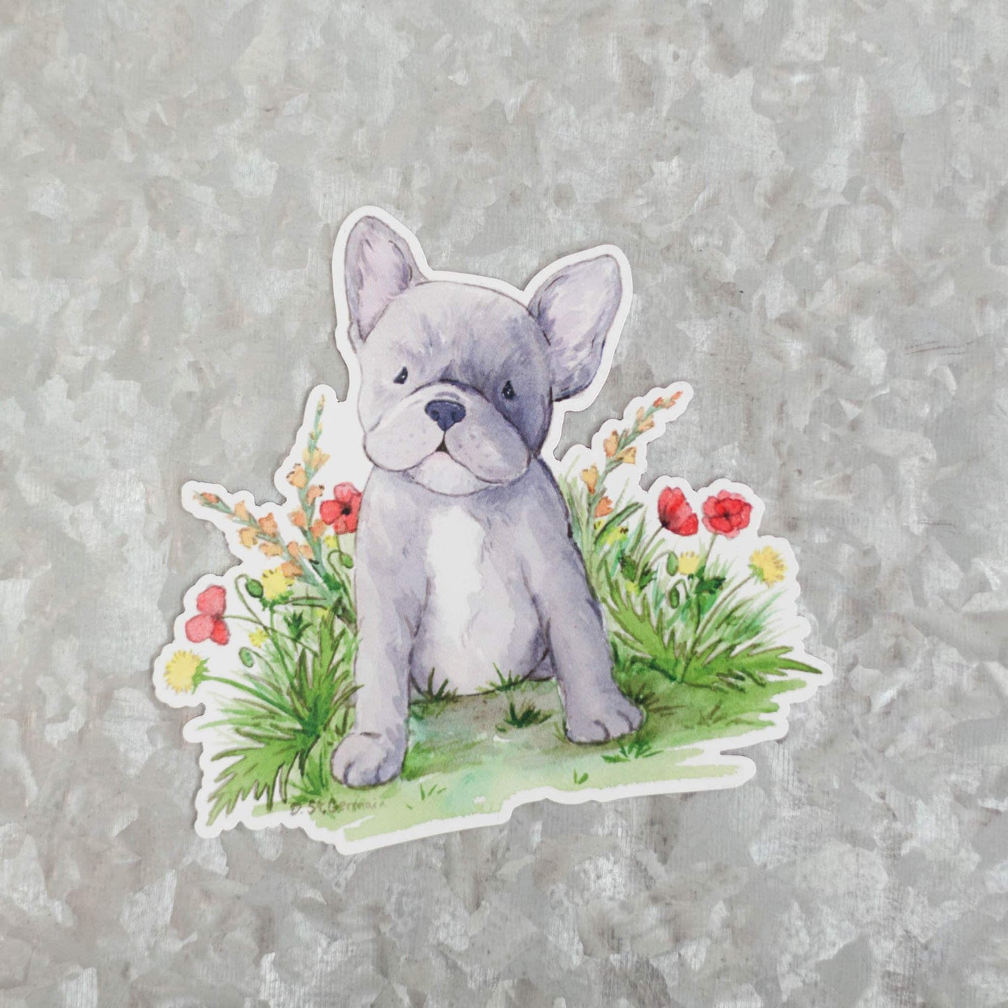 French Bulldog Magnet, Cute Frenchie Magnet, Frenchie Gift, Gift for Dog Lovers, Blue French Bulldog, Car Magnet, Cute French Bulldog Magnet